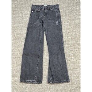 RSQ Girls Baggy Jeans Size 10 Distressed Black